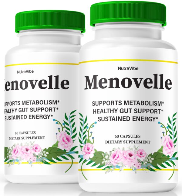 Paquete de Menovelle pastillas suplemento natural 60 cápsulas