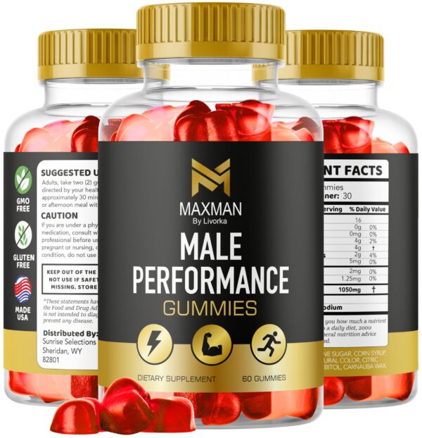 MaxMan suplemento en gomitas 30 unidades un mes