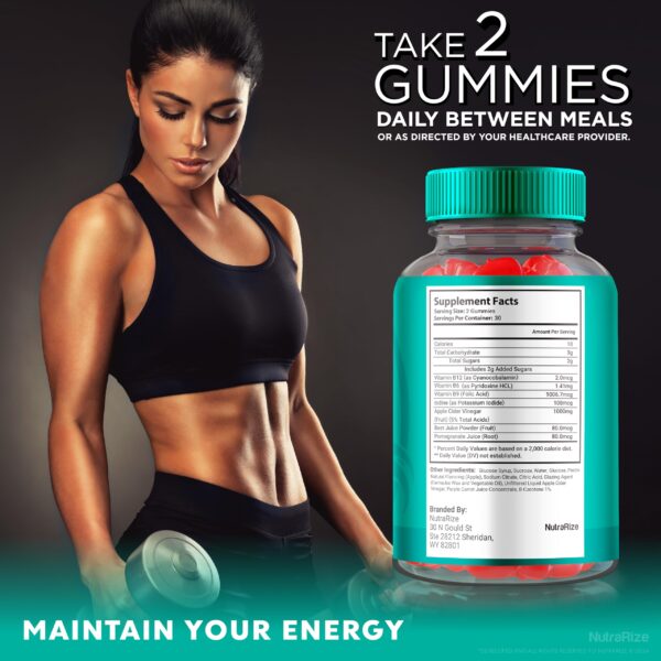 Paquete gomitas moss trim keto acv vista posterior