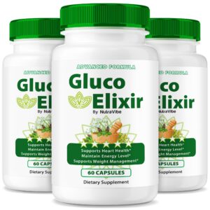 Version 1.0.0 Paquete de pastillas Gluco Elixir para soporte de salud y energía