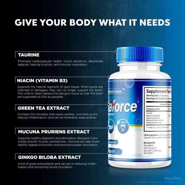 Fórmula vitamínica Dentaforce protección salud bucal