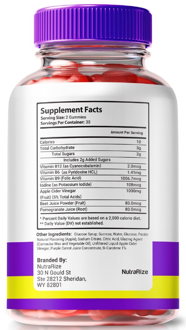 Gomitas FastActive Keto ACV sabor natural en envase