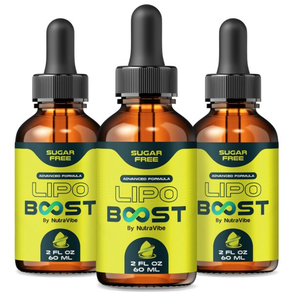 NutraVibe Lipo Boost gotero y frasco