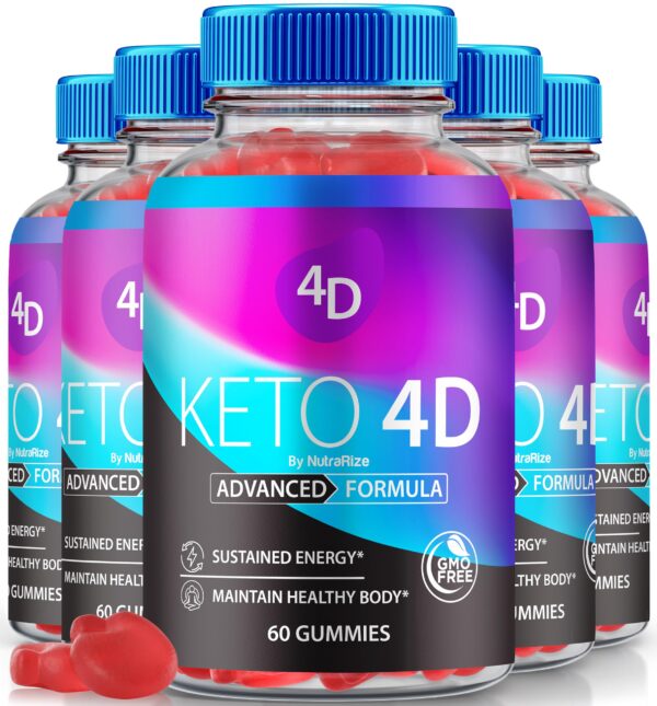 Paquete de gomitas Keto4D NutraRize para pérdida de peso