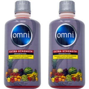 Botellas de bebida desintoxicante Wellgenix Omni extra fuerte pack de 2