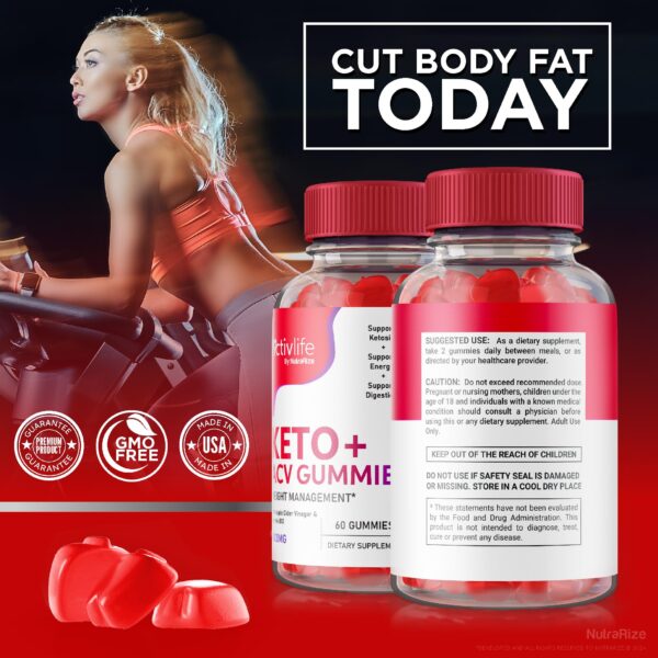 Gomitas ActivLife Keto con Vinagre para pérdida de grasa abdominal