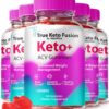 Paquete de 5 True Keto Fusion Gummies ACV naturales