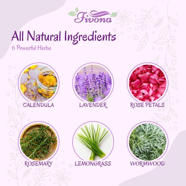 Etiqueta del producto FIVONA hierbas orgánicas