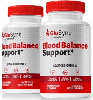 Paquete doble cápsulas GluSync para salud energía y detox natural