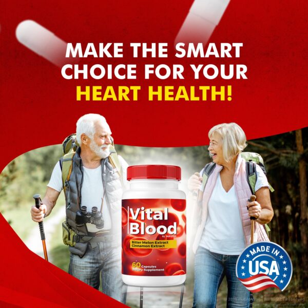 Suplemento de salud Vital Blood con ingredientes naturales