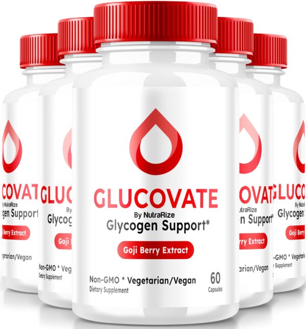 Paquete 5 NutraRize cápsulas Glucovate soporte glucógeno