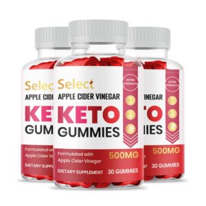 Paquete 3 gomitas Gold Nutra Select Keto ACV botella