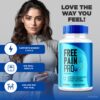 Cápsulas NutraRize Free Pain Pro suplemento natural vista superior