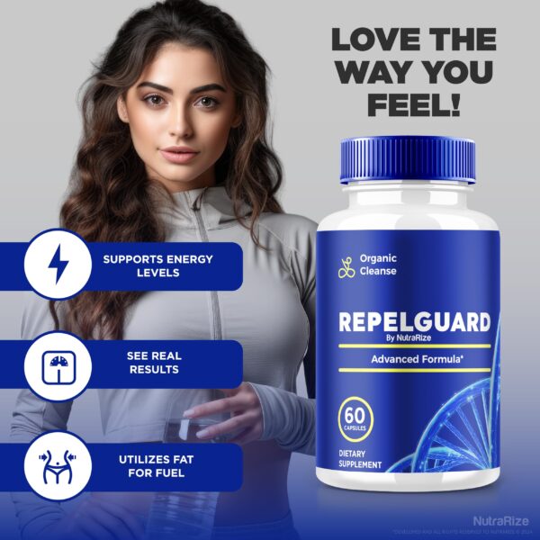 Suplemento RepelGuard para limpieza orgánica y fitness