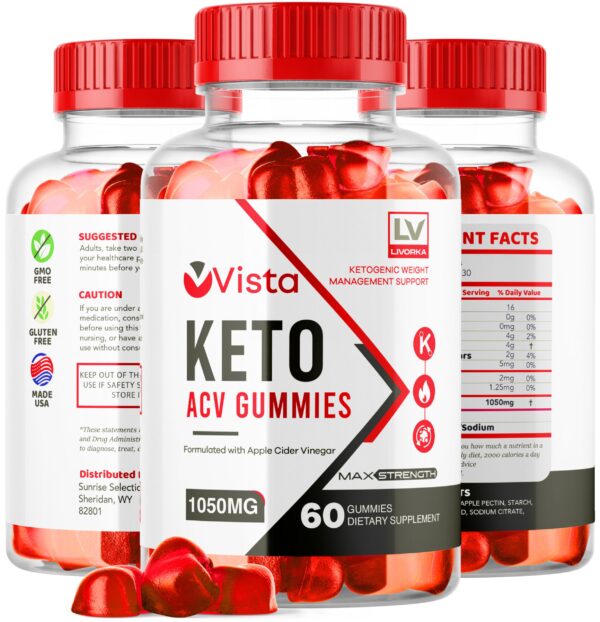 Vista ACV Keto Gummies 5 paquete gomitas para energía