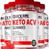 Gomitas Quick Fire Keto ACV suplemento natural 60 unidades