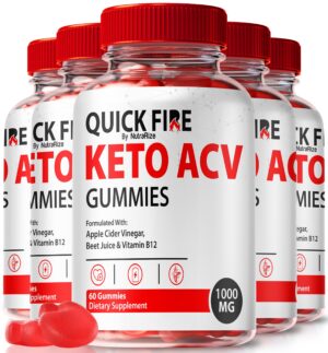 Gomitas Quick Fire Keto ACV suplemento natural 60 unidades