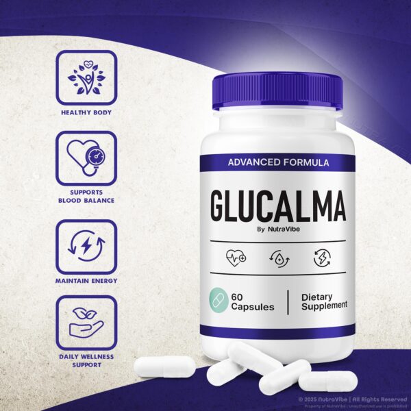 Suplemento Glucalma para equilibrio y energía