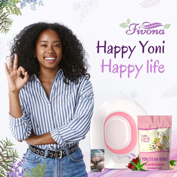 Asiento rosa resistente para vapor Yoni con materiales premium