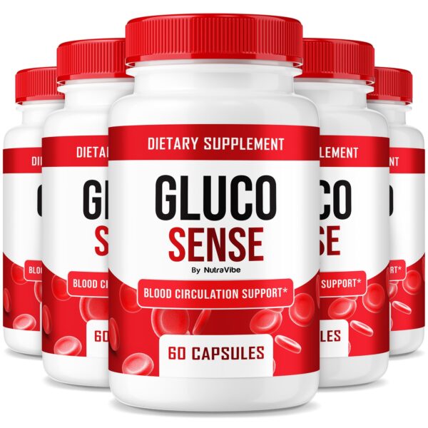 Caja múltiple de cápsulas GlucoSense para circulación y equilibrio
