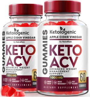 Paquete doble gomitas NutraRize Keto ACV para pérdida de peso