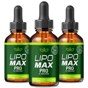 Paquete de 3 gotas Lipo Max Pro fórmula keto natural