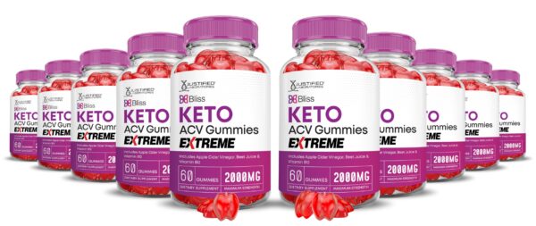 Bliss Keto gomitas ACV 2000mg paquete 10 veganas