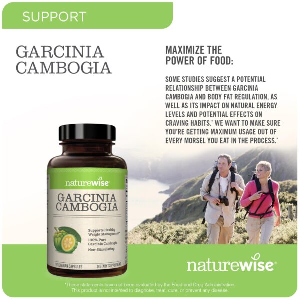 Producto NatureWise Garcinia Cambogia con ácido hidroxicítrico HCA 60%