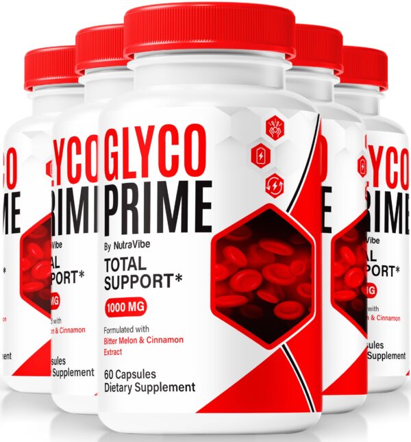 GlycoPrime cápsulas naturales NutraVibe para circulación y energía