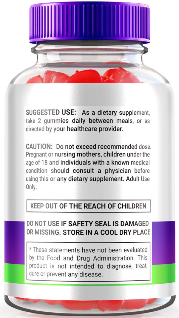 Detalle gomitas ProSlim Keto fórmula avanzada para pérdida de peso