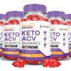 Gomas Turbo Ripped Keto ACV 2000mg paquete 5 x 60 veganas sin gluten