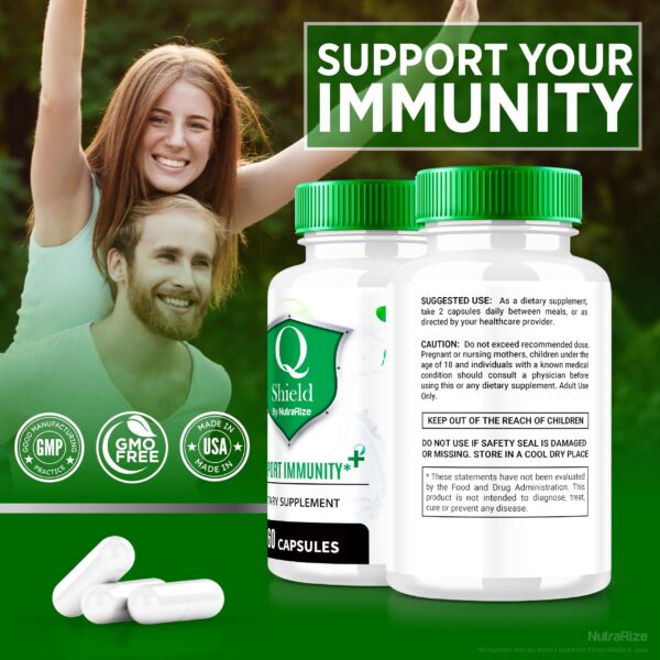 Suplemento Q Shield cápsulas naturales 120 unidades