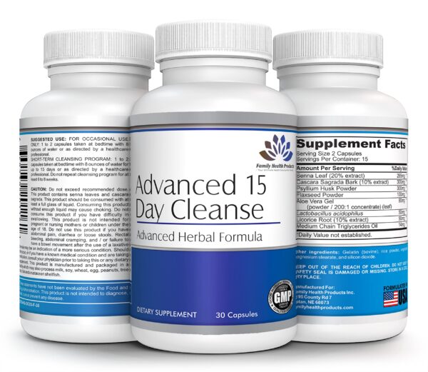 Family Health Colon Cleanse pastillas detox con probióticos