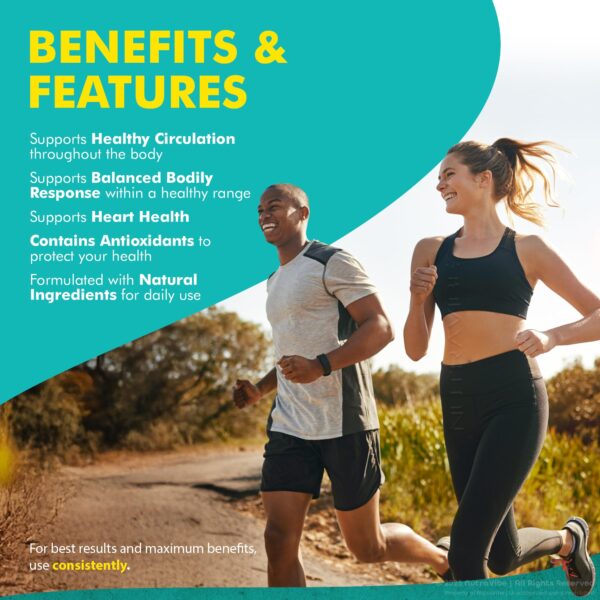 Detalle de cápsulas para circulación y salud del corazón