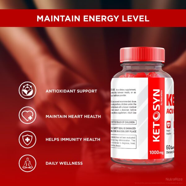 Paquete de gomitas Keto ACV para bajar de peso y energía