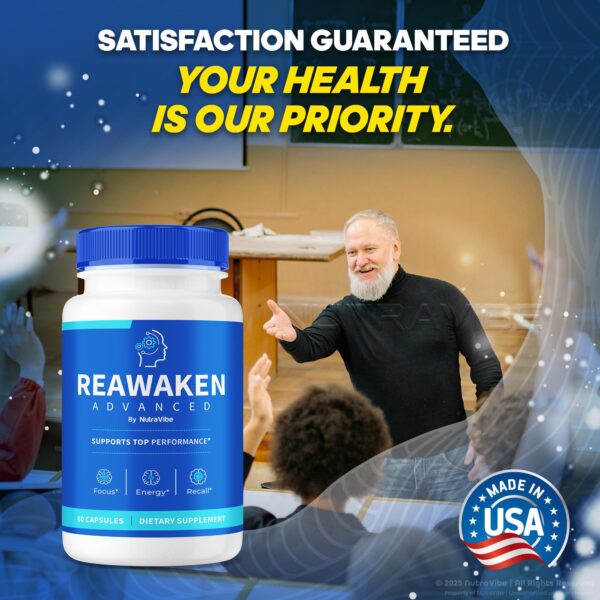 Reawaken Capsules bottle label close-up