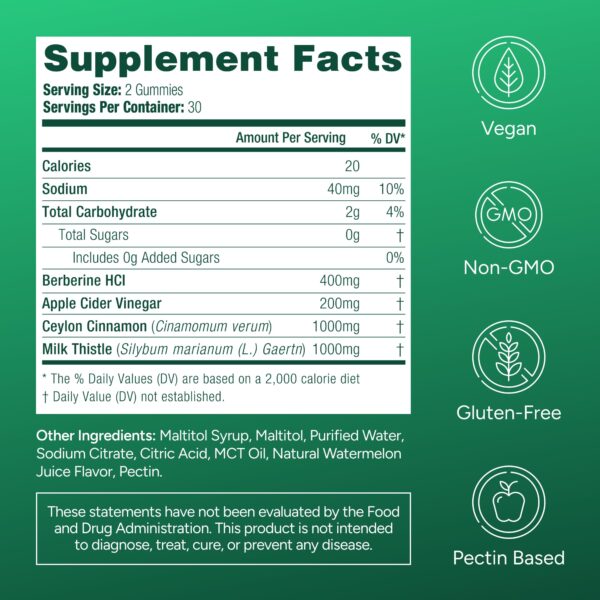 Vista de la caja Purify Life Berberine Gummies