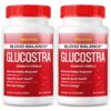 Frascos dobles de Glucostra suplemento diario para salud