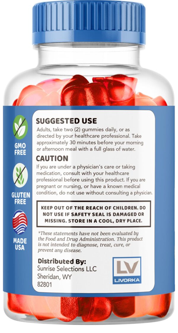 Paquete de 5 Keto Fusion gomitas vinagre de manzana 60 unidades