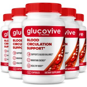 Frasco de GlucoVive con cápsulas