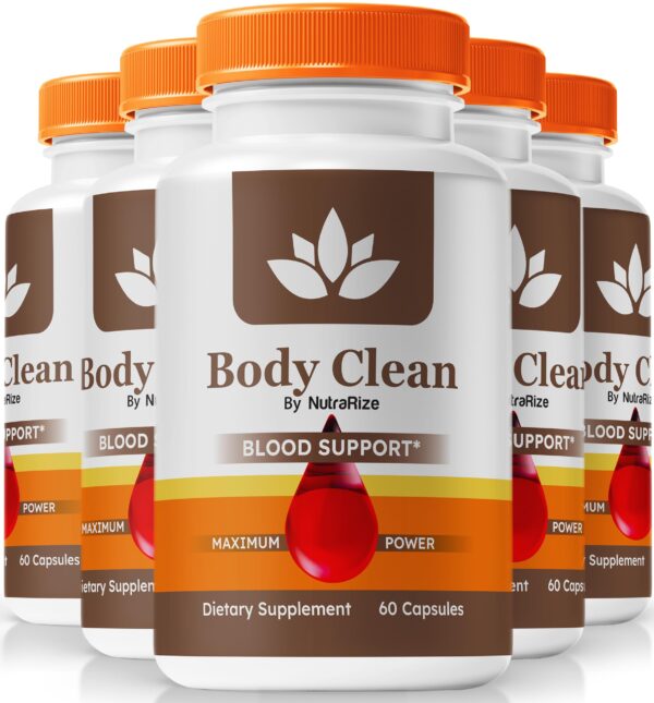 NutraRize Body Clean cápsulas paquete 5 detox natural