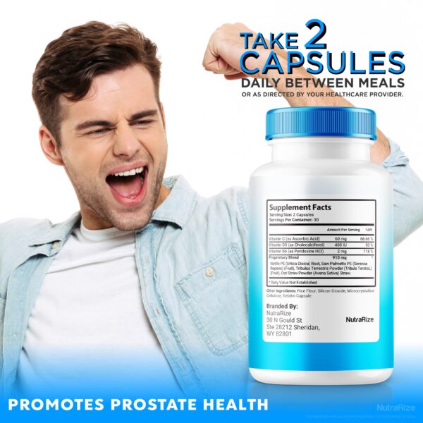NutraRize Prosta Linex vitaminas naturales para salud de la próstata