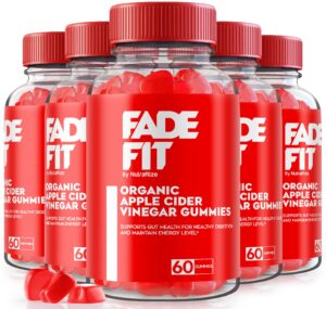 gummies fade fit vinagre sidra manzana orgánico 1000mg paquete 5