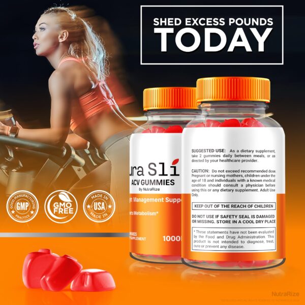 Gomitas Pura Slim Keto ACV vistas en empaque y contenido