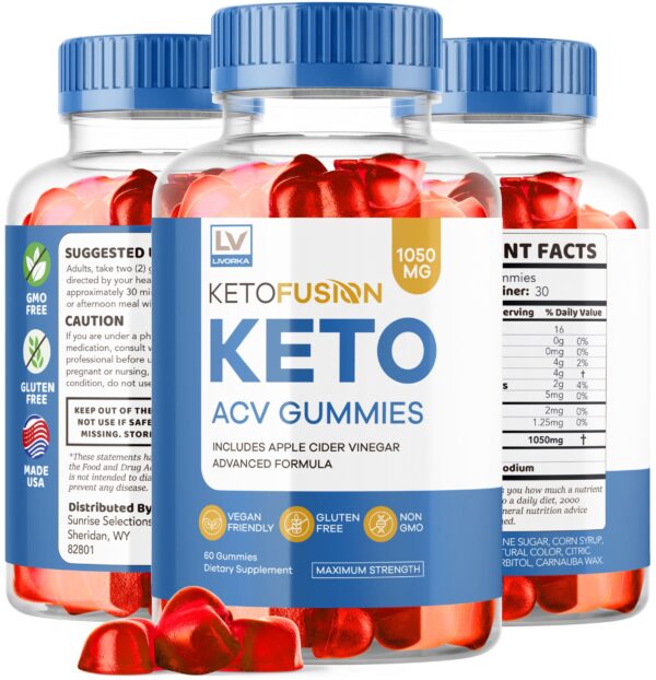 Keto Fusion gomitas saludables para control peso prolongado