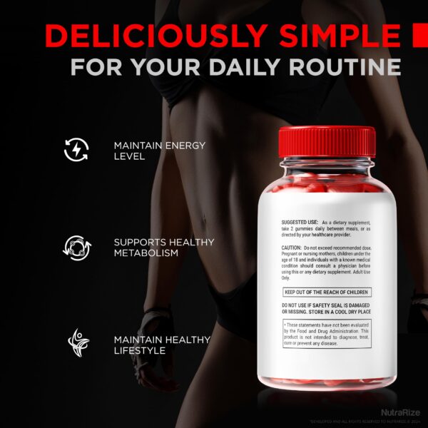 Suplemento Quick Fire Keto ACV gomitas sabor manzana