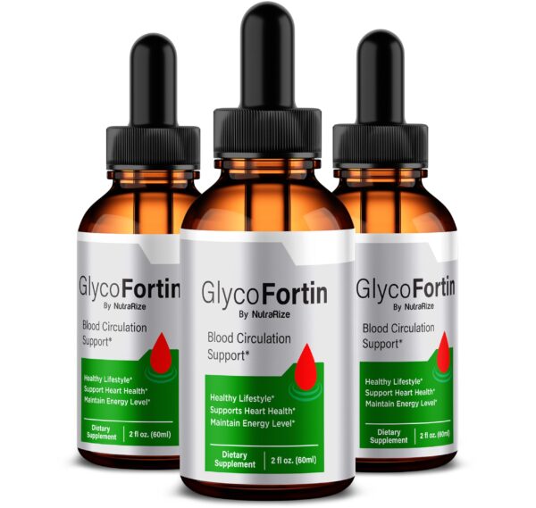 Paquete 3 GlycoFortin gotas soporte circulatorio natural