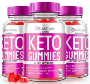 Paquete 3 gomitas CarbClash Keto ACV para pérdida de peso natural