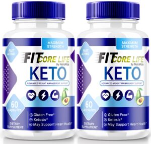 Fitcore Life pastillas keto suplemento fitness natural paquete 2