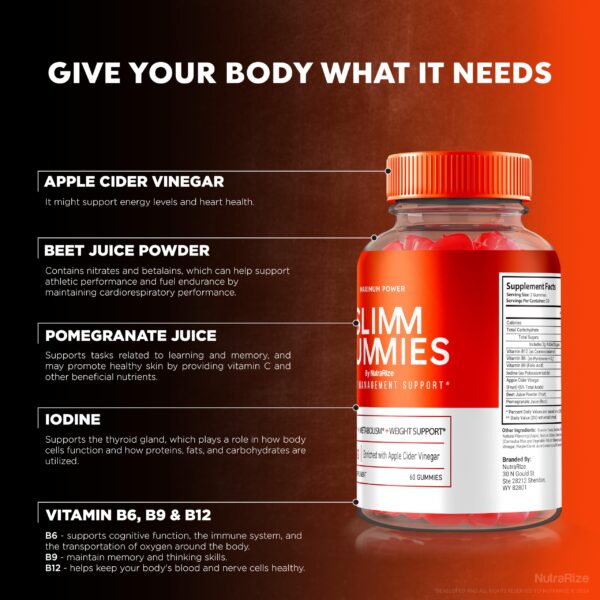 Gomitas Slimm Keto ACV 60 unidades para pérdida de peso segura